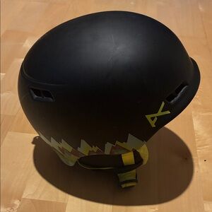 Anon. Black and Yellow Ski Helmet - Youth L/XL 52-55cm